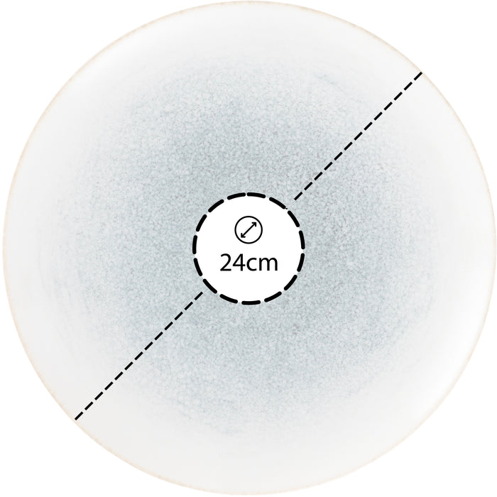 Hazel & Bos Juntos Reactivo ontbijtbord - 24 cm - 6 stuks - porselein
