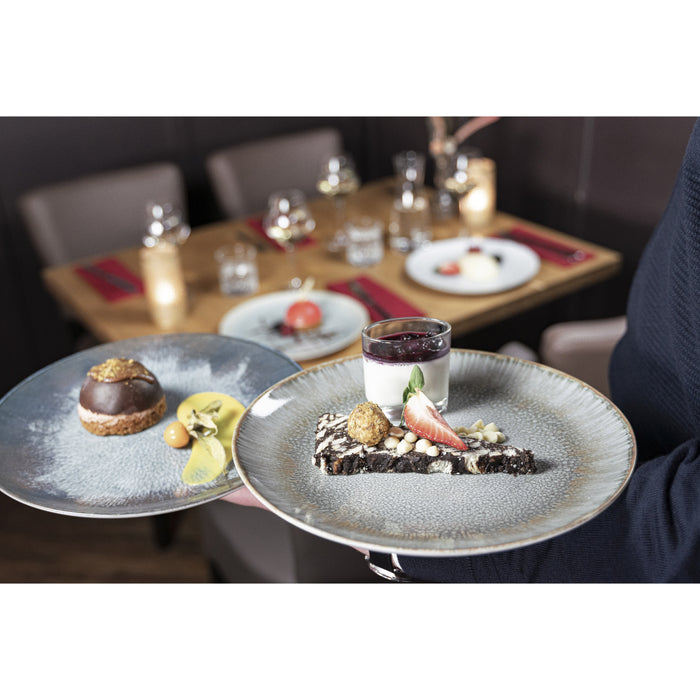 Hazel & Bos Juntos Blanco Artico ontbijtbord - 24cm - 6 st - porselein