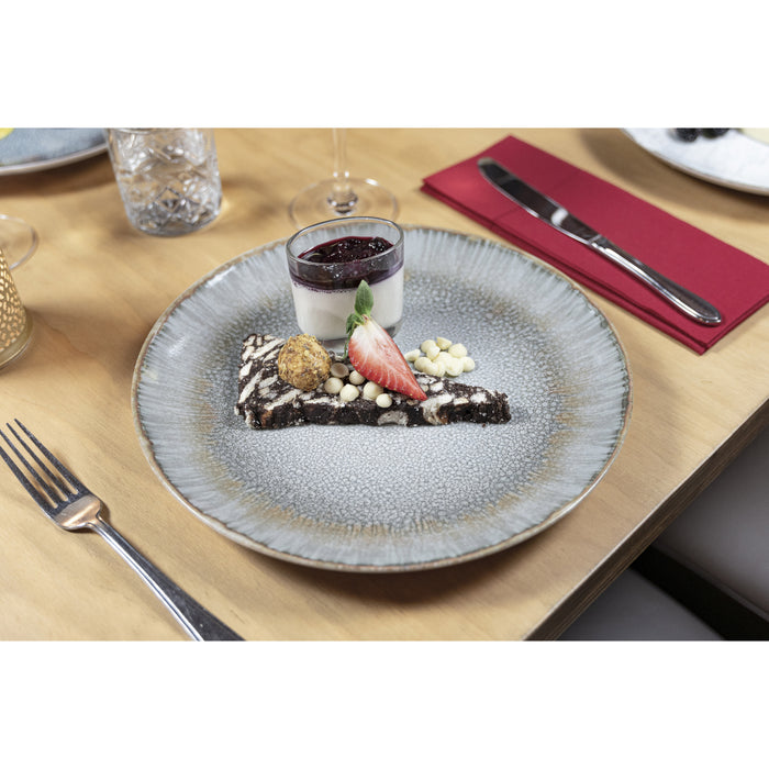 Hazel & Bos Juntos Blanco Artico ontbijtbord - 24cm - 6 st - porselein