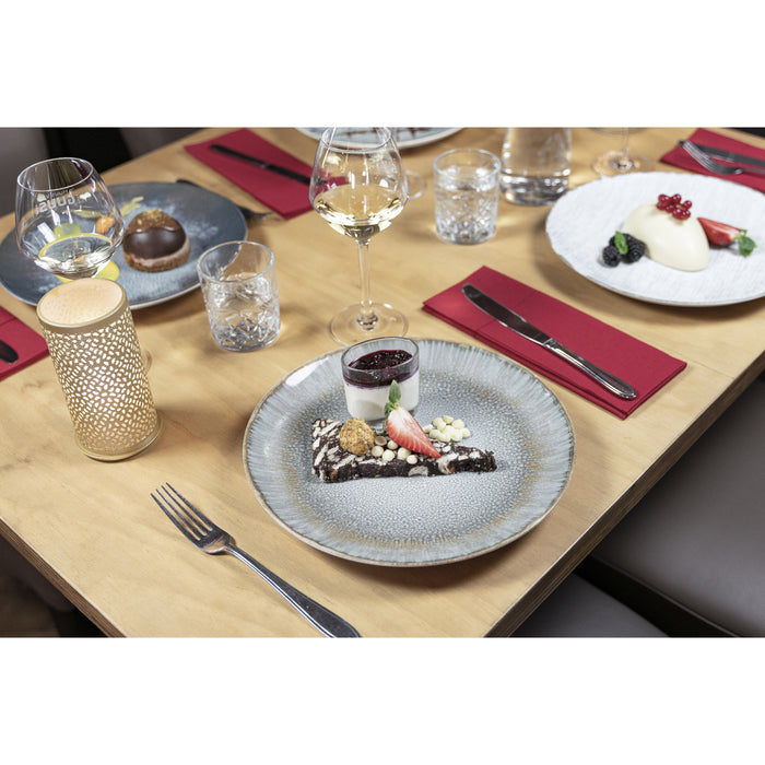 Hazel & Bos Juntos Blanco Artico ontbijtbord - 24cm - 6 st - porselein