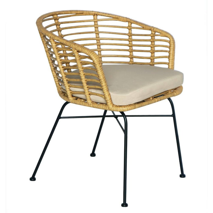 Furneo Bella tuinstoel | wicker | Bamboo taupe