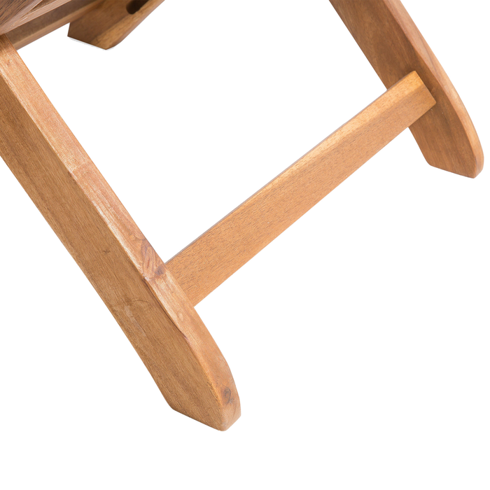 Beliani - MAUI - Tuinstoel set van 2 - Lichte houtkleur - Acaciahout