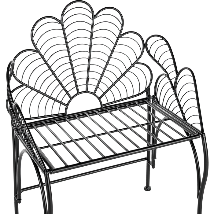 Beliani - LIGURIA - Tuinstoel - Zwart - IJzer