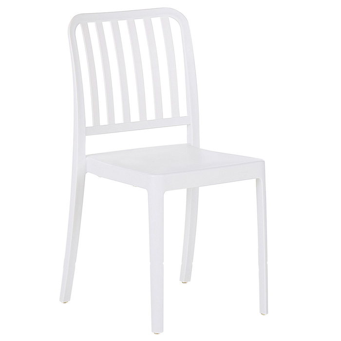 Beliani - SERSALE - Tuinstoel set van 4 - Wit - Synthetisch materiaal