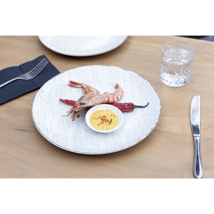 Hazel & Bos Juntos Rayado dinerbord - 27 cm - 6 stuks - porselein