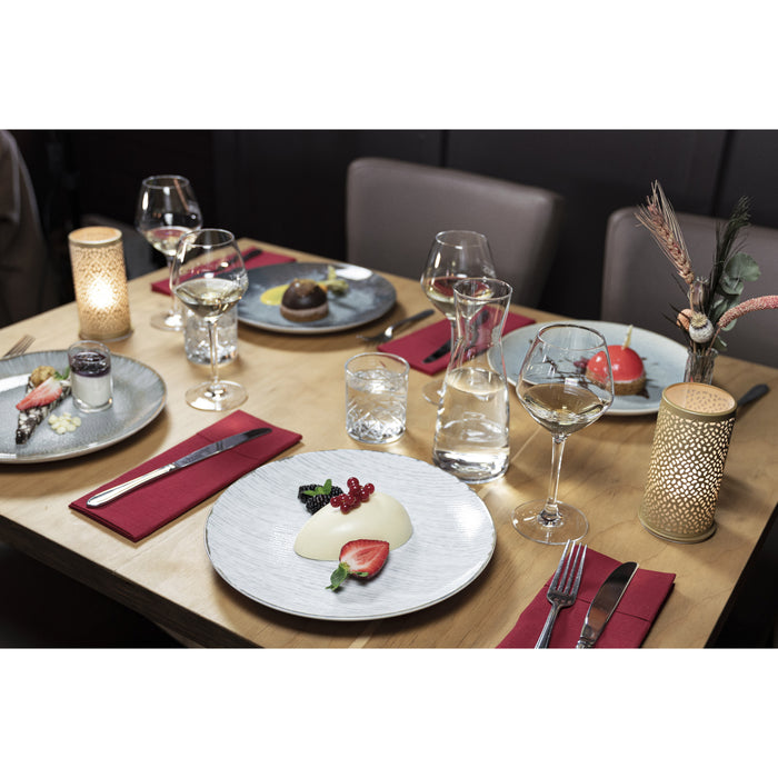 Hazel & Bos Juntos Rayado dinerbord - 27 cm - 6 stuks - porselein