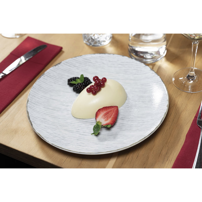 Hazel & Bos Juntos Rayado dinerbord - 27 cm - 6 stuks - porselein