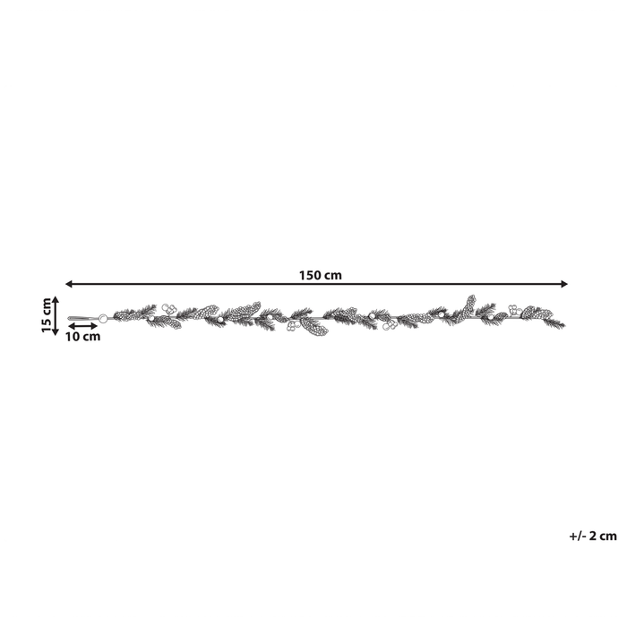 Beliani - OURENSE - Guirlande - Oranje - Synthetisch materiaal