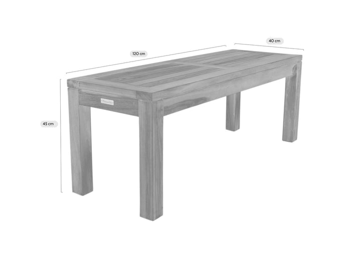 MaximaVida teakhouten bank Java 120  x 40 cm