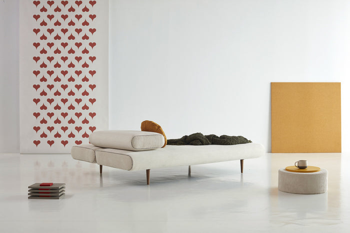 Innovation Unfurl Ivory Corduroy Lounger Slaapbank