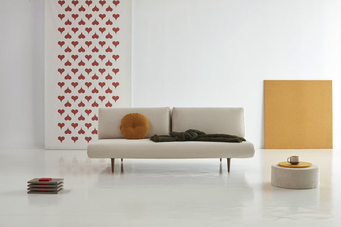 Innovation Unfurl Ivory Corduroy Lounger Slaapbank