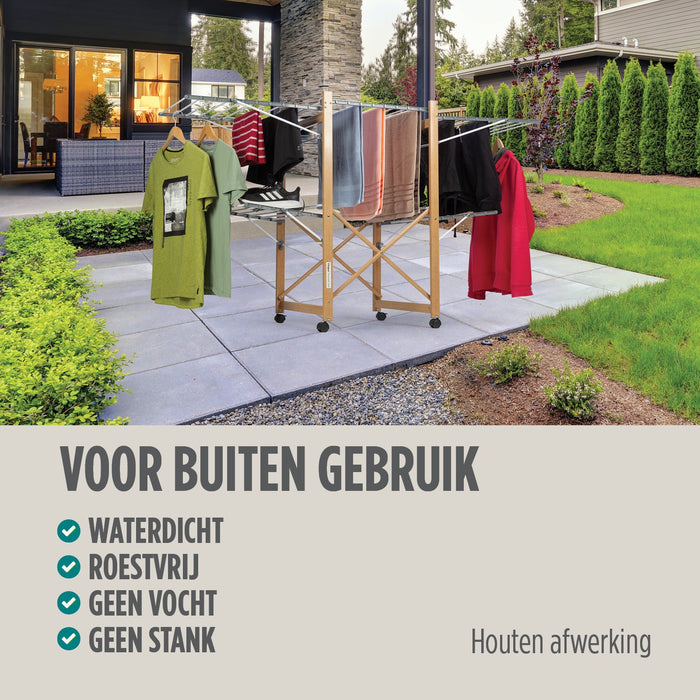 Vitapur Inklapbaar Droogrek - Wasrek Inklapbaar - Voor binnen & buiten