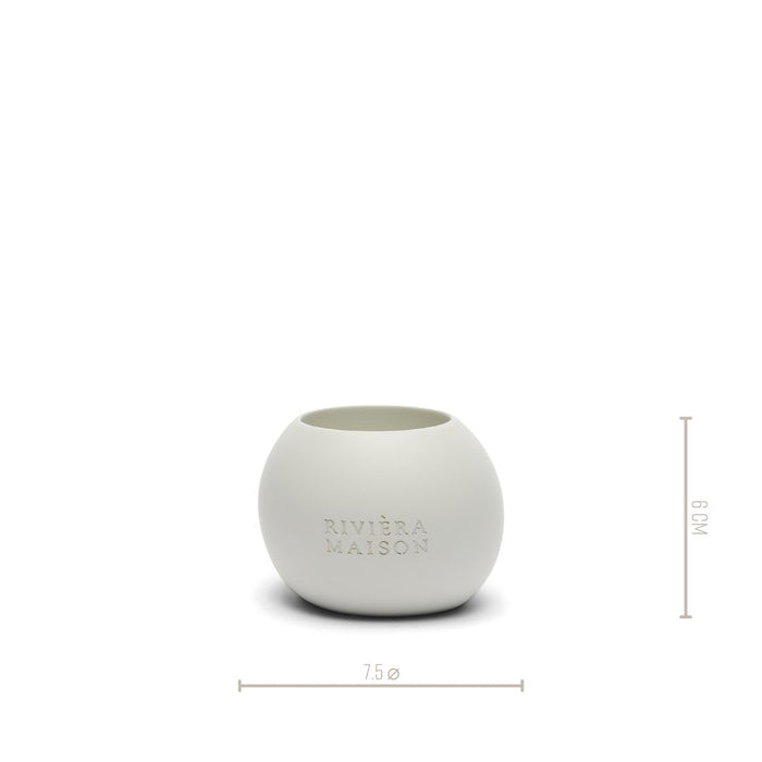 Riviera Maison Waxinelichthouder rond - Oriental Pearl - Beige