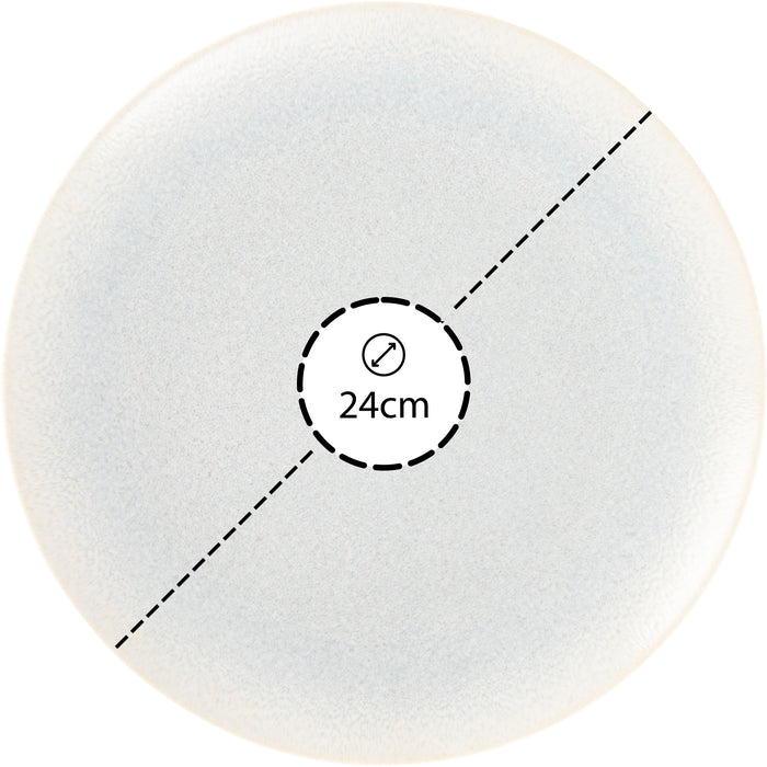 Hazel & Bos Juntos Granulado Pastel ontbijtbord - 24cm -6 st-porselein