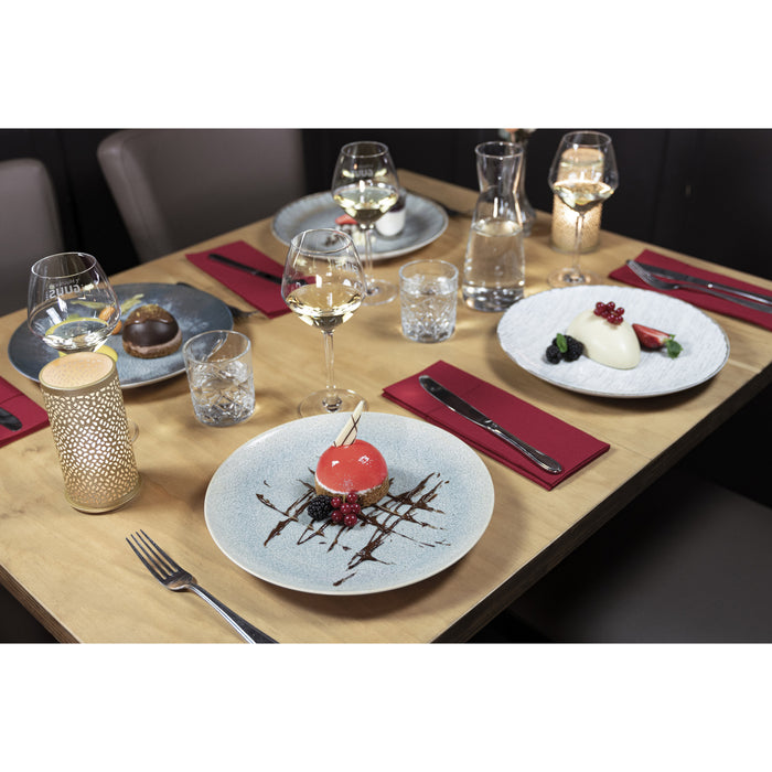 Hazel & Bos Juntos Granulado Pastel ontbijtbord - 24cm -6 st-porselein