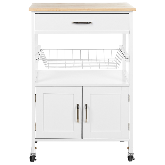 Beliani - LUGO - Keukentrolley - Wit - MDF