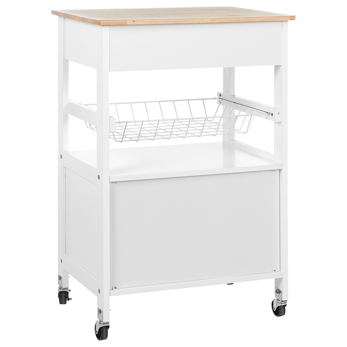 Beliani - LUGO - Keukentrolley - Wit - MDF