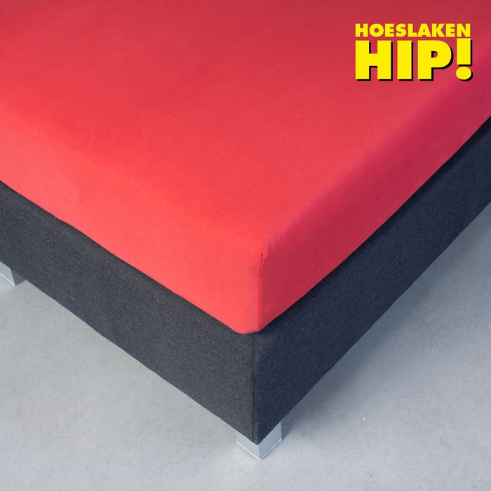 Hoeslaken Hip Jersey katoenen Paars Hoeslaken 200x200|220cm
