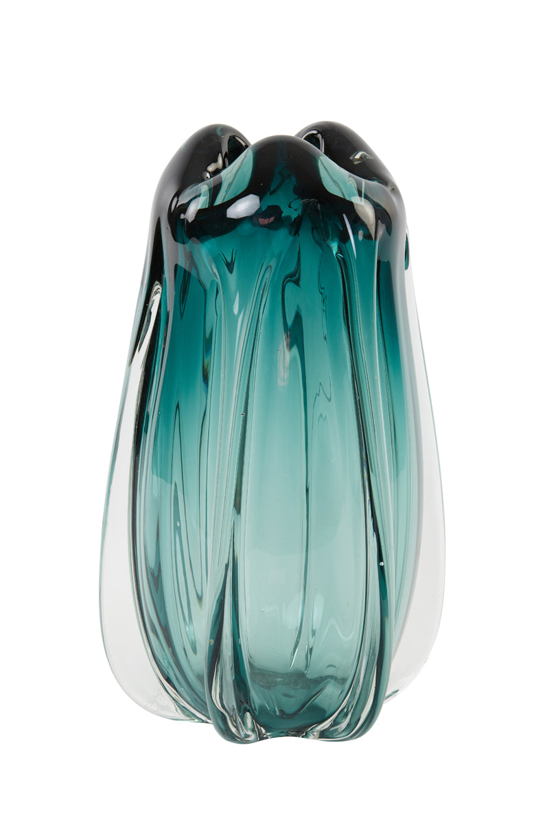 Light&living Vaas Ø21x38 cm MURELA glas turquoise