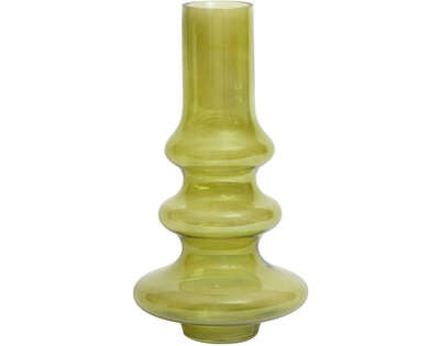 Light&living Vaas Ø21,5x40,5 cm NIANA glas olie donker groen