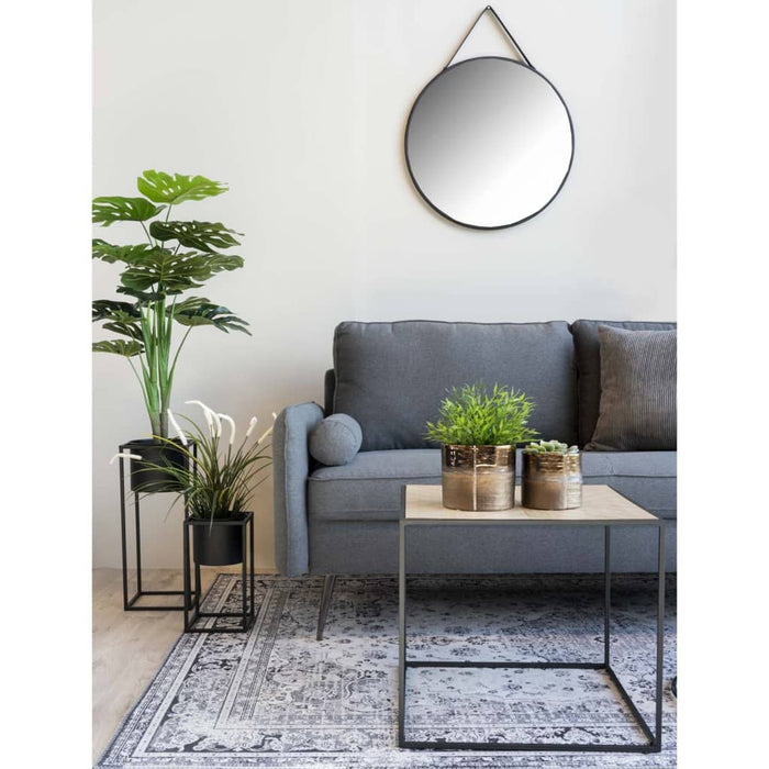 House Nordic 2-delige Bloempottenset Lena zwart