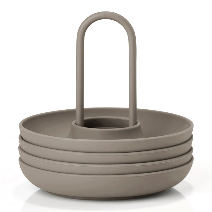 Zone Denmark Singles Eierdop met Houder 4 st. - Taupe