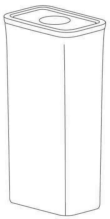 OXO Good Grips voorraadbus POP 2.0 - rechthoek - 2,6 liter