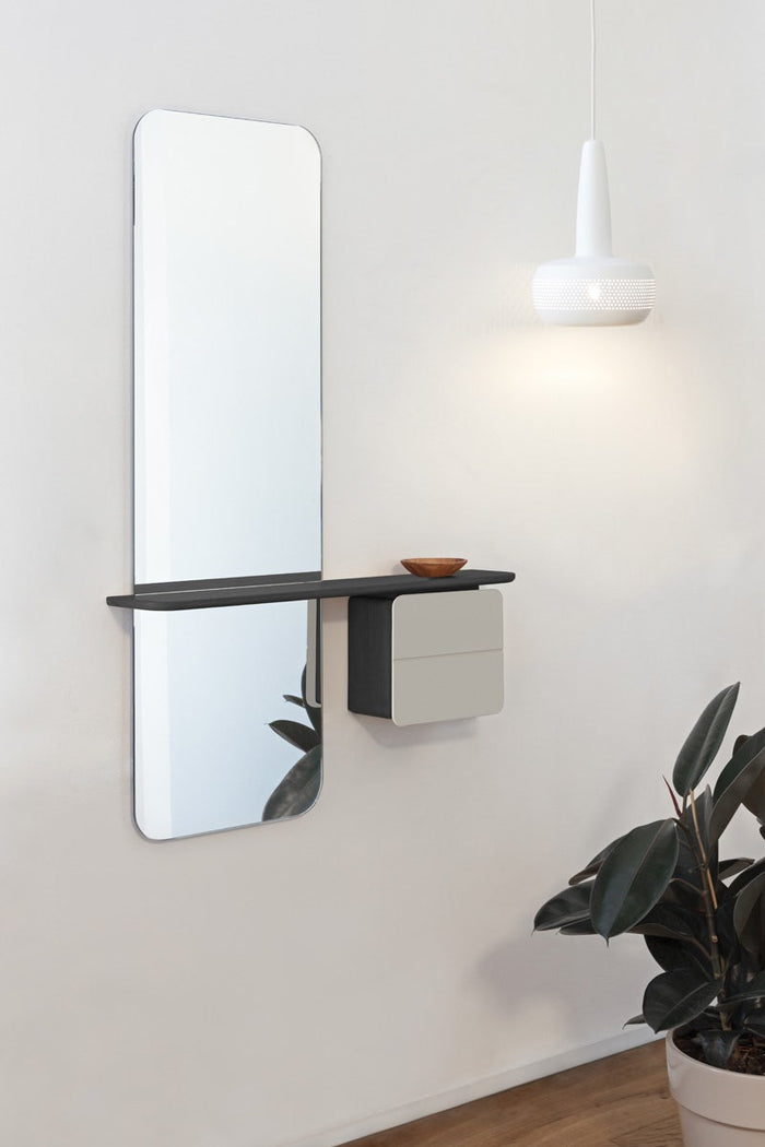 Umage One More Look Wandspiegel met Plank - Pearl White