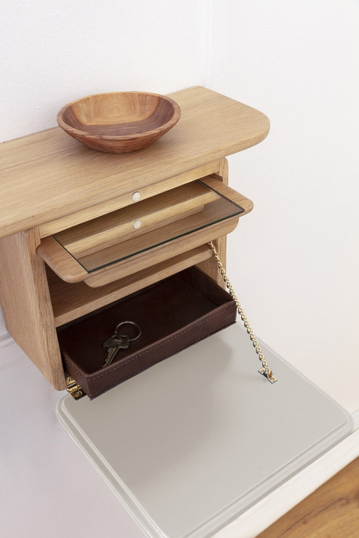 Umage One More Look Wandspiegel met Plank - Pearl White