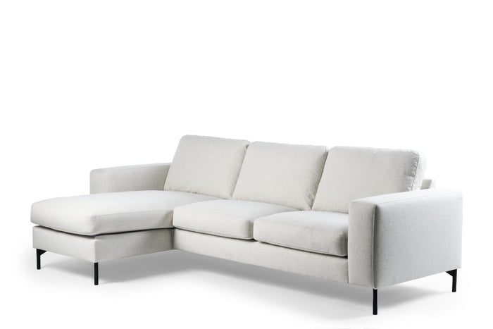 Furntastik Gorizia 3 zits bank CL L+R, stof Valente, naturel