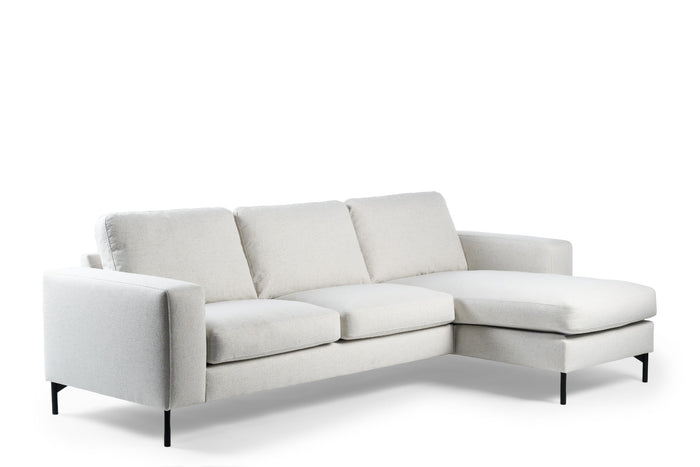 Furntastik Gorizia 3 zits bank CL L+R, stof Valente, naturel