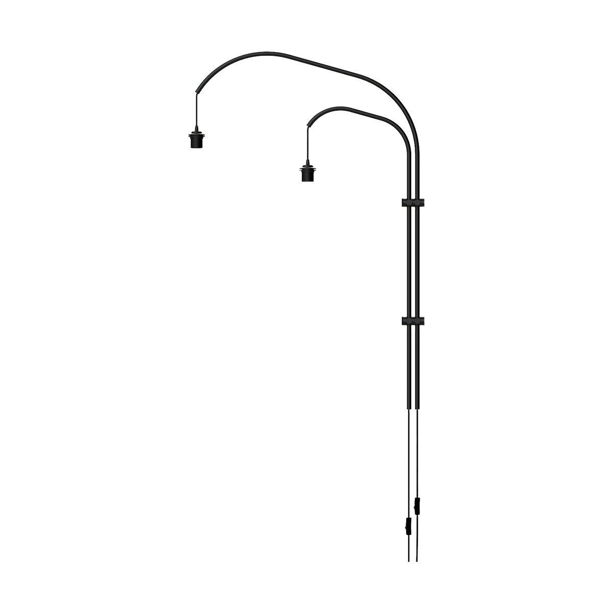 Umage Willow Wall double black - wandbevestiging