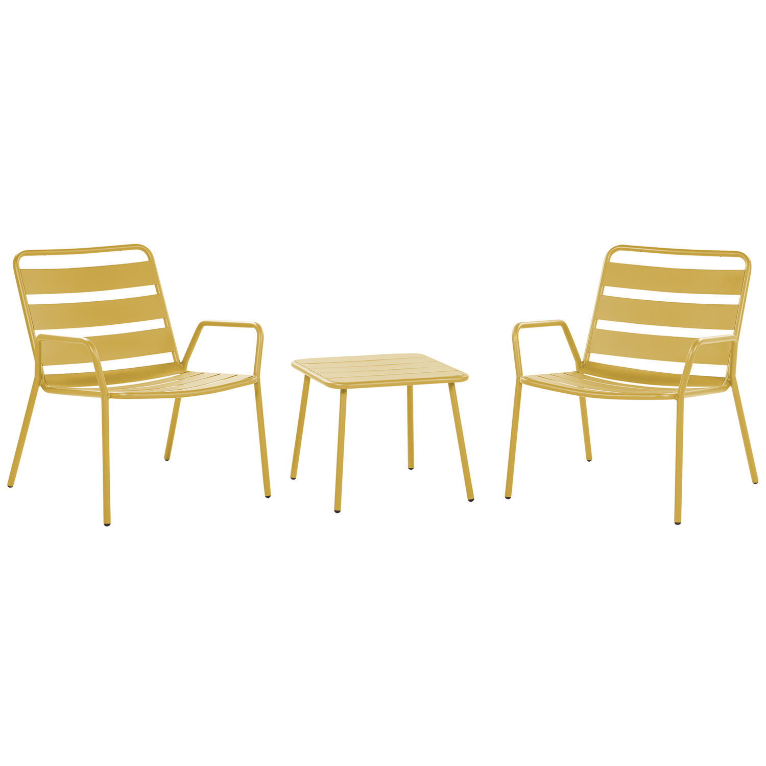 Beliani DELICETO Bistroset geel