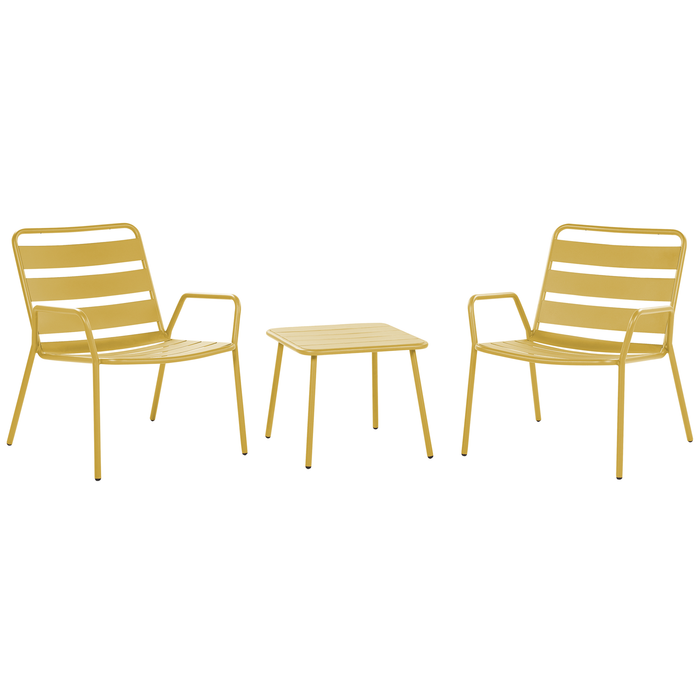 Beliani DELICETO Bistroset geel