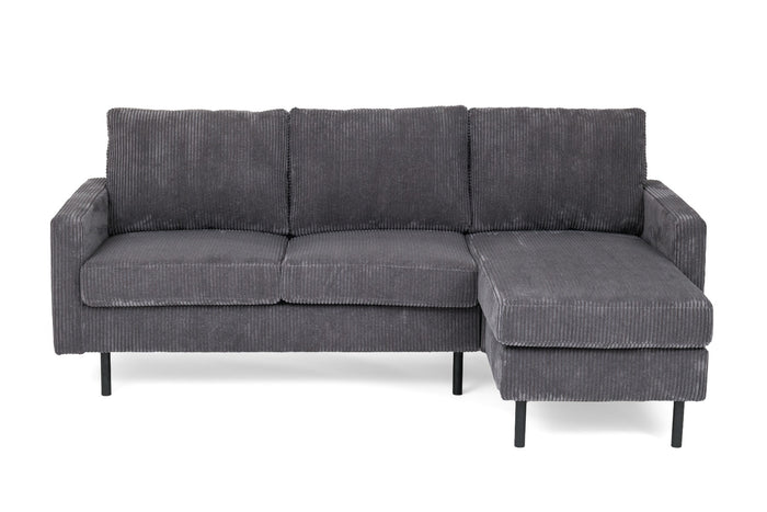 Furntastik Foggia 3 zits bank CL L+R, stof RIB, antraciet