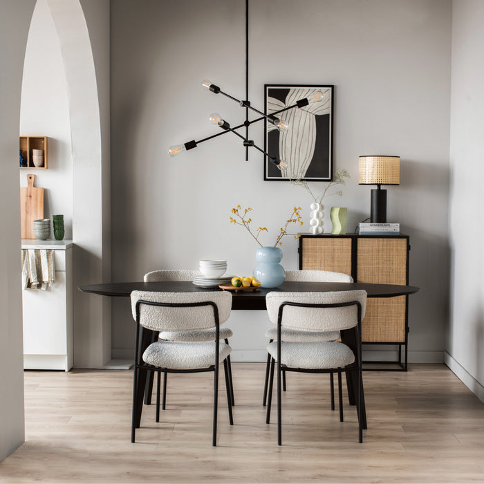 by fonQ Wave Opbergkast - H 100 x B 80 cm - Zwart