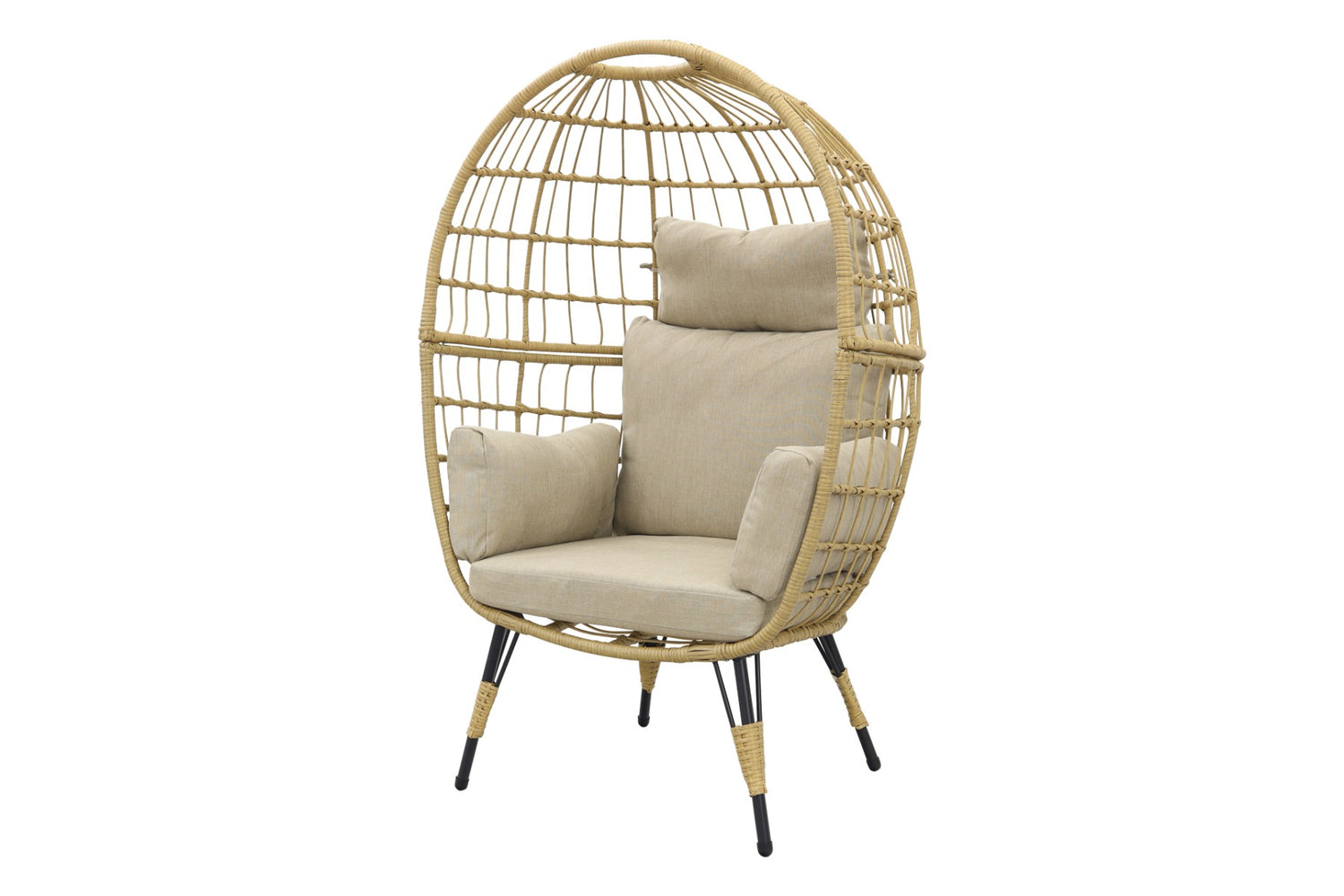 VDG Lola Egg relaxstoel - Natural sand