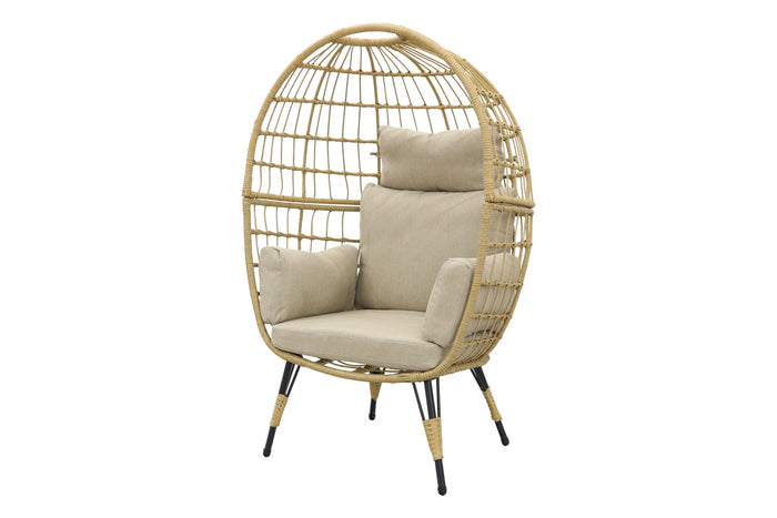 VDG Lola Egg relaxstoel - Natural sand