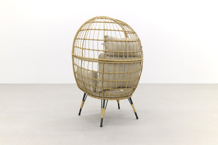 VDG Lola Egg relaxstoel - Natural sand