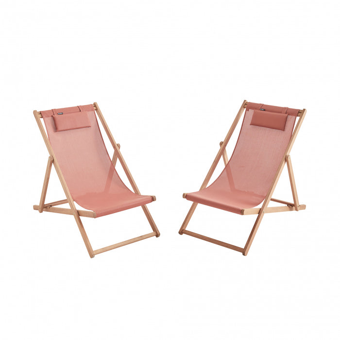 sweeek - Set van twee textileen strandstoelen