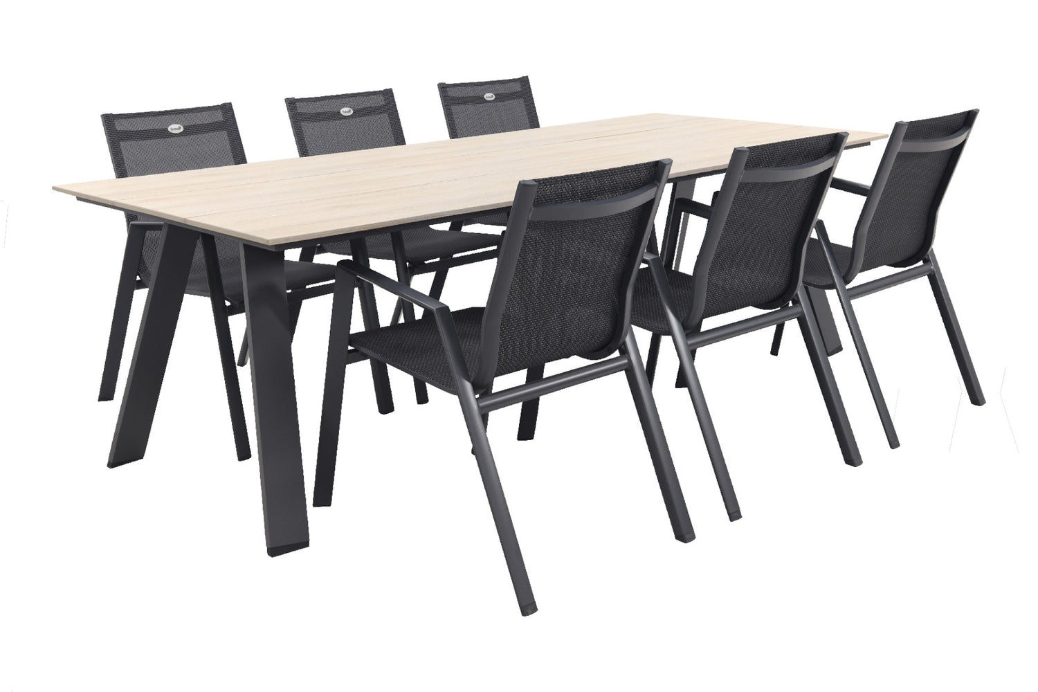 Hartman Napoli stapelbaar|Nevada 240x100 cm. tuinset