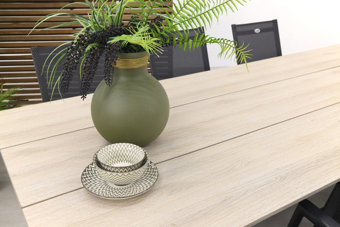 Hartman Napoli stapelbaar|Nevada 240x100 cm. tuinset