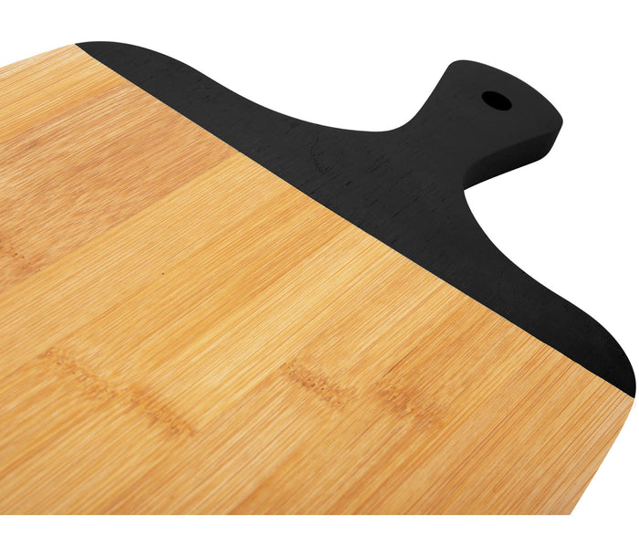 present time - Snijplank set Gourmet - Zwart - 23x38 cm