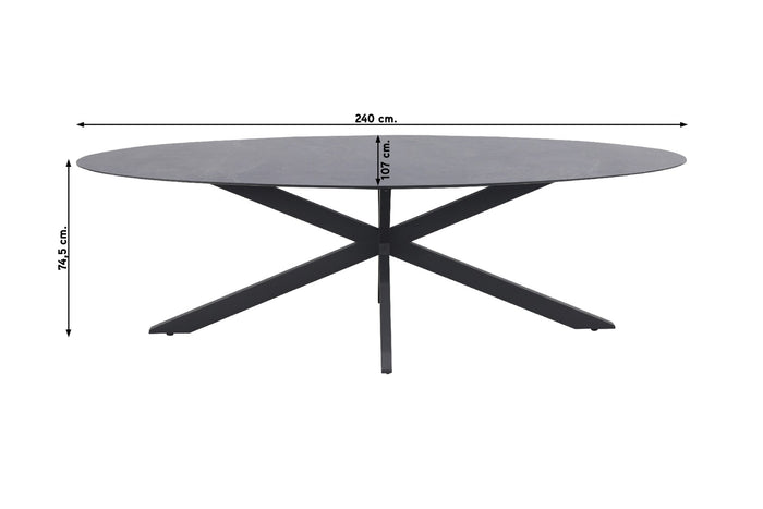 4SO Calpi|Privada 240x107 - Ovale tuinset - 7-delig