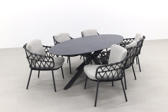 4SO Calpi|Privada 240x107 - Ovale tuinset - 7-delig