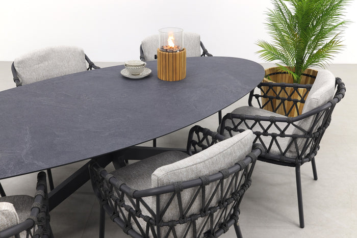 4SO Calpi|Privada 240x107 - Ovale tuinset - 7-delig