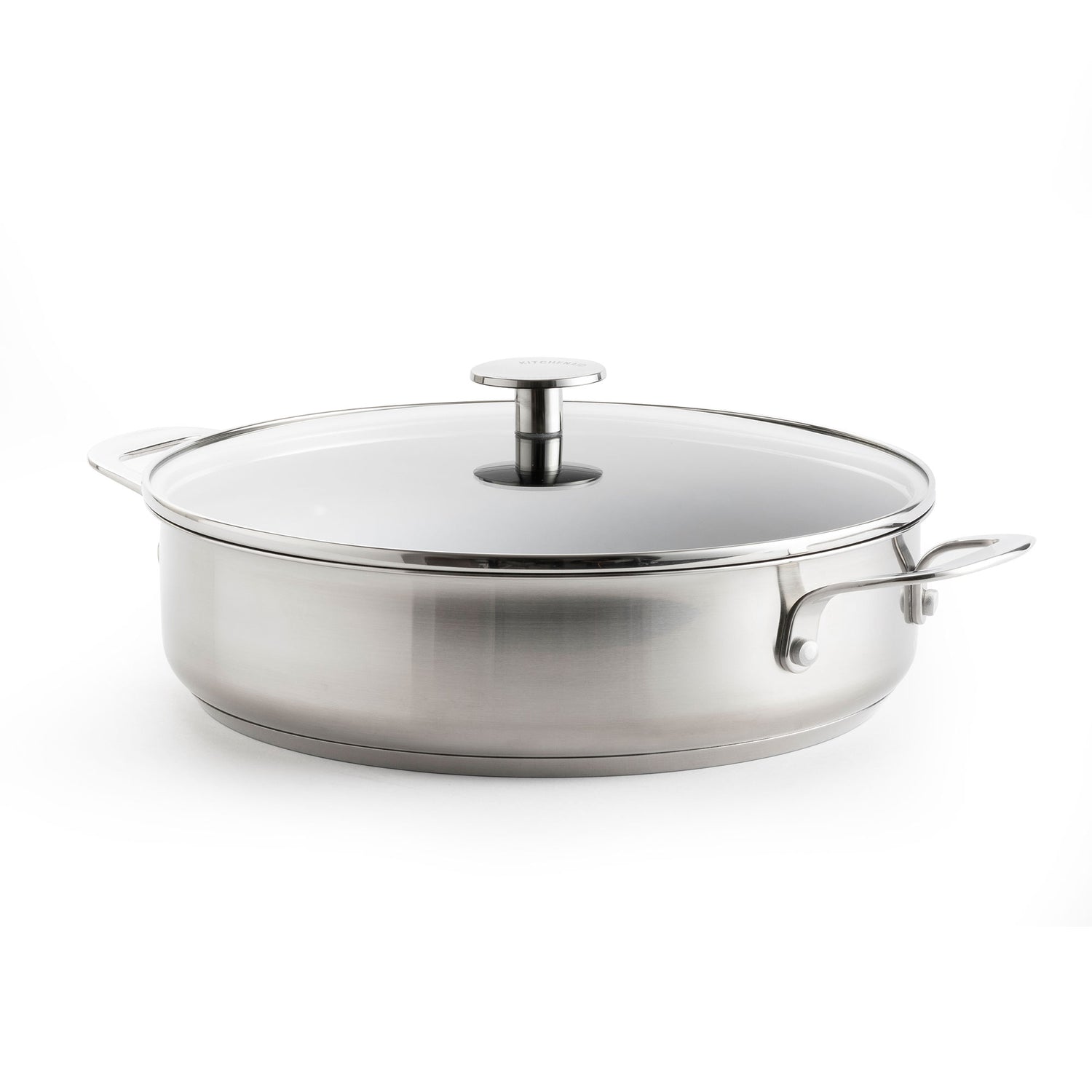 KitchenAid Stainless Steel Hapjespan met Deksel  Ø 28 cm