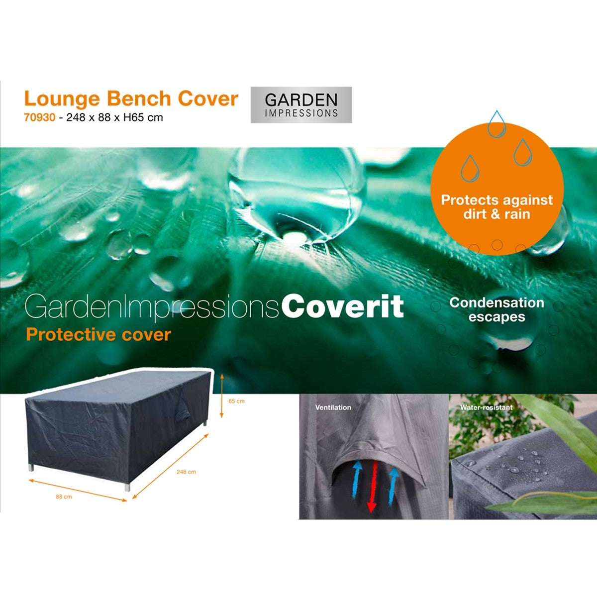 Garden Impressions Loungebank hoes 248x88xH65 cm