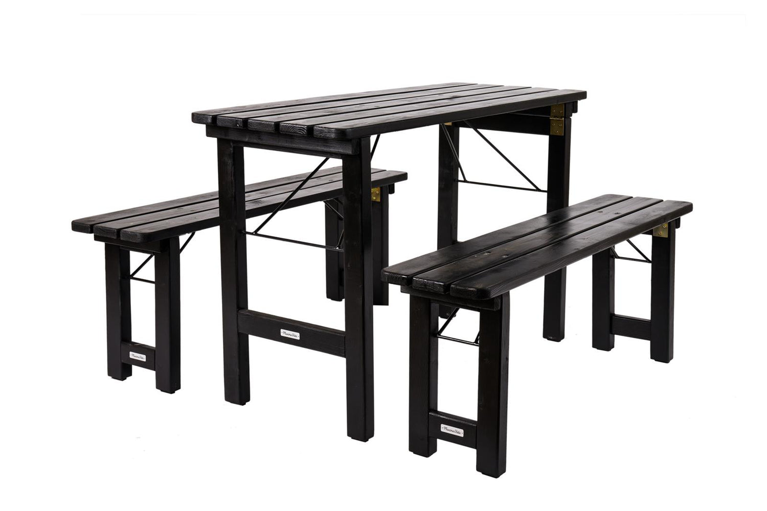 MaximaVida inklapbare picknickset Riga 120 cm blackwash