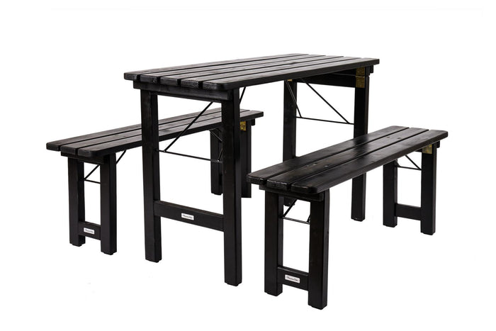 MaximaVida inklapbare picknickset Riga 120 cm blackwash